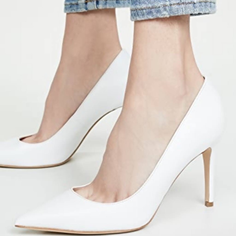 Kate Spade Vida White Patent Leather Pumps